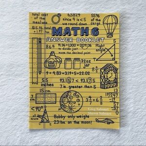 Math 6: A Teaching Textbook Answer Booklet - Paperback By Greg Sabouri